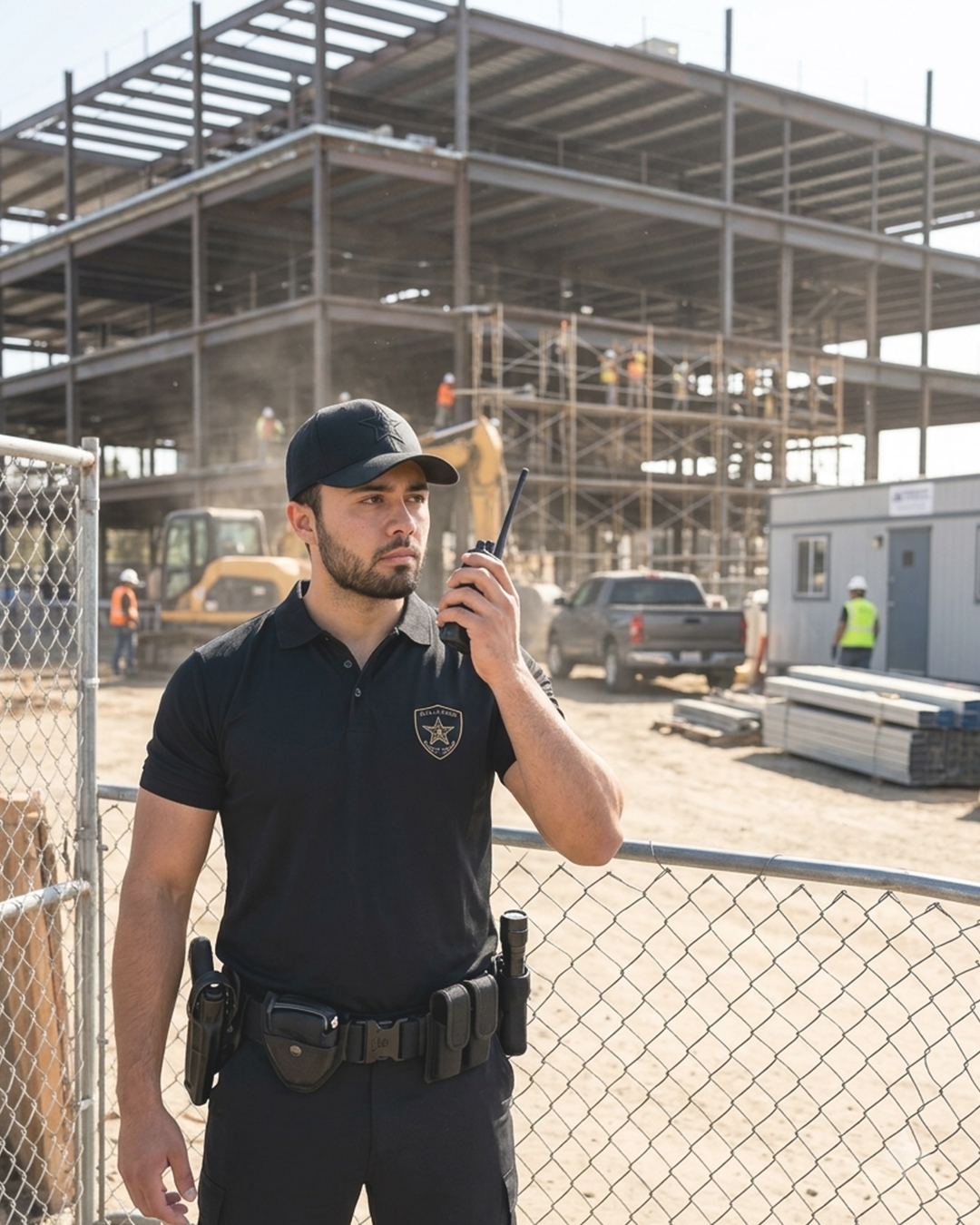 Construction site access control security guard